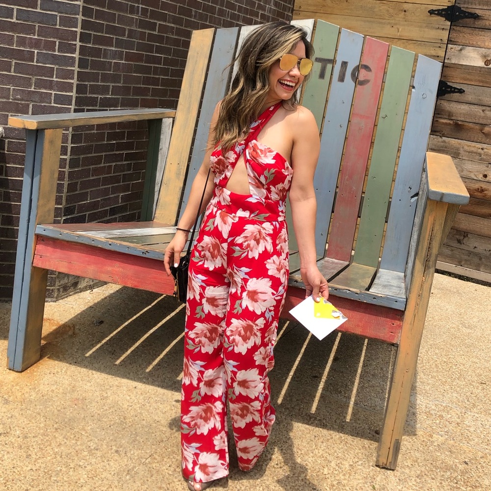 Floral Jump suit
